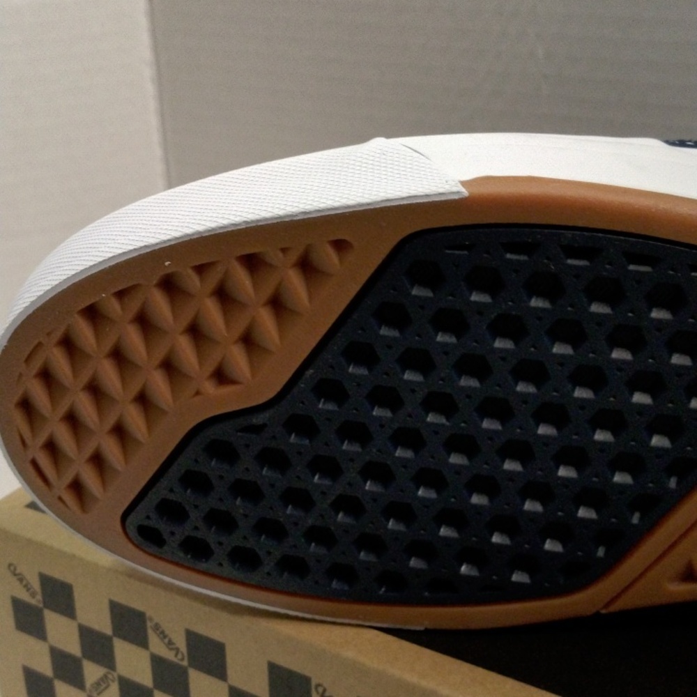 Vans BMX Proof Wafflecup Navy and White Sneakers - Picture 6 of 8